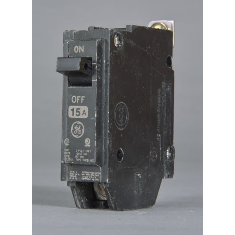 GE Q-Line® THQB1130 Miniature Circuit Breaker, 120/240 VAC, 30 A, 10 kA, 1 Pole, LI/Non-Interchangeable Trip
